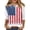 Z01 Red, variant on 4th of July Shirts Women American Falg Print Long Sleeve Crew Neck Patriotic T Shirts Loose Holiday Commemorative Tops Red XL