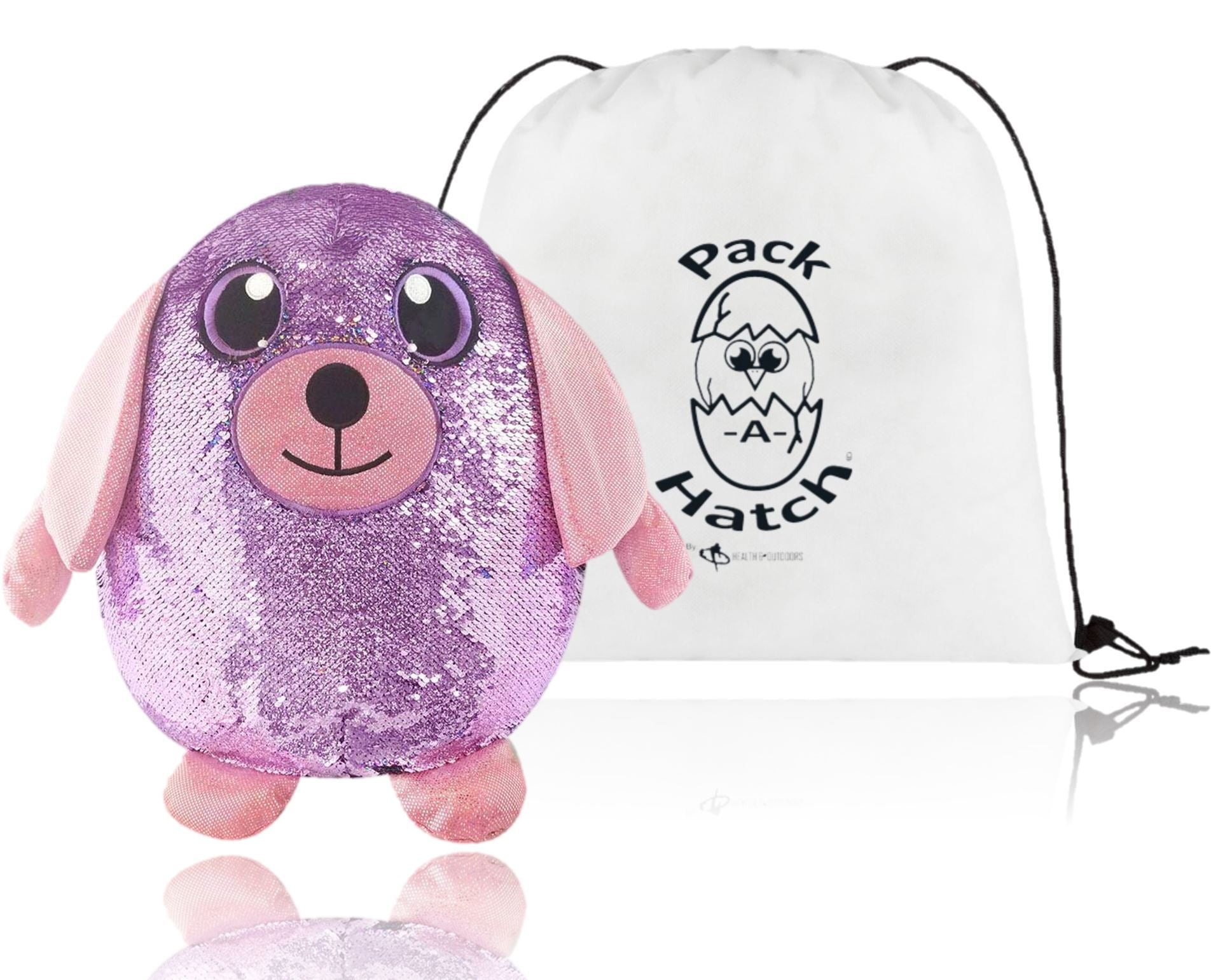 New SHIMMEEZ Delilah the Dog 8/" Green /& Pink Sequin Plush Toy