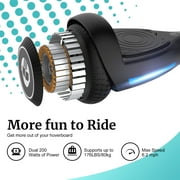 GOTRAX FX3(CJ9) Hoverboard with 6.2 mph Max Speed, Self Balancing Scooter for 44-176lbs Kids Adults Black