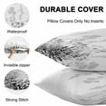 thumbnail image 4 of Waterproof Throw Pillow Covers Set of 2, 26x26 Inch Grey Floral Rustic Decorative Pillowcases Outdoor Pillow Slip Cushion Covers Set for Couch Tent Spring Farmhouse Botanical Floral, 4 of 7