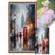 thumbnail image 1 of Hilo Algodón Ecológico Bordado Punto Cruz Calle París Impreso 11CT 40x70cm, 1 of 9
