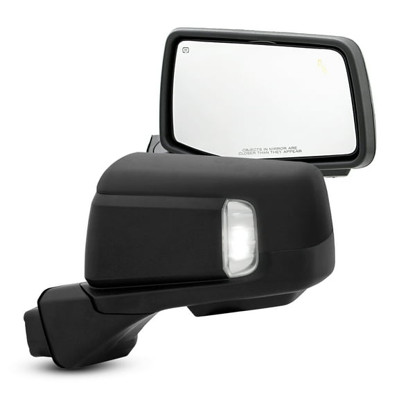 AKKON - Fit 2019-2023 Chevy Silverado 1500 Pickup Truck Tow Mirror Power Heated Turn Signal Blind Spot Light Temp Sensor Black