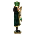 thumbnail image 6 of Kurt Adler 21.5" Leprechaun Holding an Gold Staff Christmas Nutcracker, 6 of 7