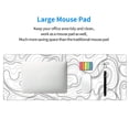 thumbnail image 2 of Topographic Map Large Gaming Mouse Pad with Stitched Edges, Precision Control, Non-Slip Durable Rubber Base, 31.5x11.8 inch, 1lb, 3mm   XL Waterproof  Mousepad for Keyboard Pad and Desk Pad,home, 2 of 7