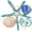 blue, variant on Women Rhinestone Pearl Brooch, big Colorful sea starfish Brooch Pins Fancy Vintage Style shell Crystal Broches Dress Accessories Jewelry Boutonniere Corsage for Hat Bag Suit Tie Gift Wedding blue -