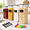 4 pcs(2.8L), variant on 4pc 5.2l Large Airtight Plastic Canisters With Lids Cups & Labels