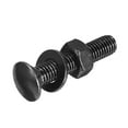 thumbnail image 5 of Uxcell Carriage Bolt with Nut & Washer, Black 304 Stainless Steel M10x50mm 25 Set, 5 of 7