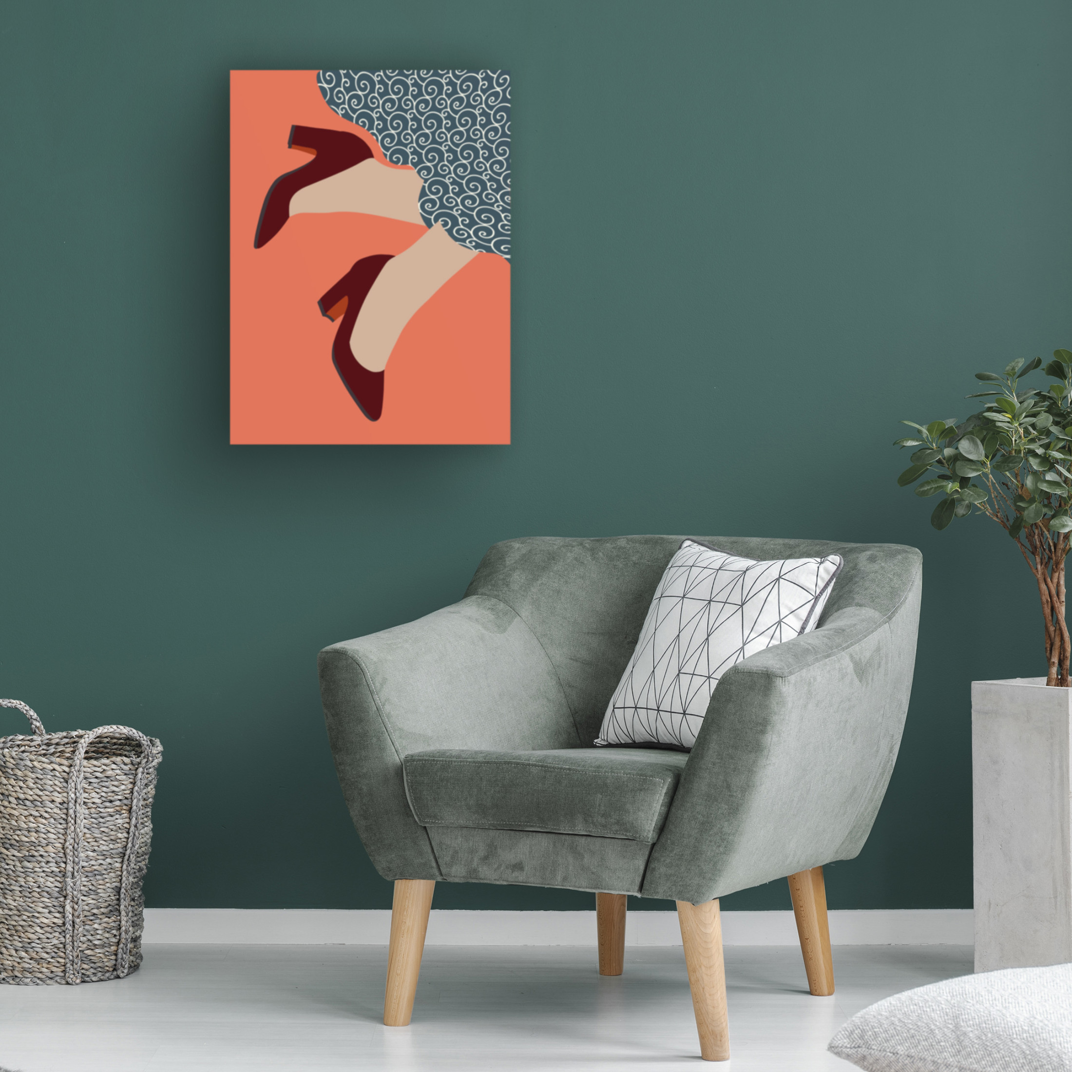 Trademark Fine Art Regina Moore Shoe Love III Canvas Wall Art