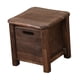 thumbnail image 3 of Taburete de almacenamiento de madera Taburete pequeño para el hogar Decoración Artesanía con forma redondeada 30cmx30cmx30cm, 3 of 9