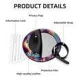 thumbnail image 4 of Robot Unicorn Attack 2pcs PU Leather Round Bag Tags Suitcase Handbag Tags with Privacy Cover and Name ID Tag for Travel Luggage, Handbags, Backpacks, School Bags, 4 of 6