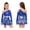Royal Blue, variant on Girl's 2 Piece Dance Outfits Jazz Hip Hop Performance Dance Top and Metallic Bubble Skirts Set Hot Pink 8