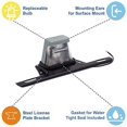 thumbnail image 2 of Lumitronics License Plate Lamp Light with Bracket for Trailers, Boats, Cars, Trucks, RV, and Cars, 2 of 2