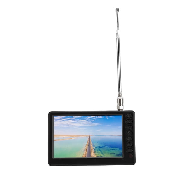 TV Portátil, TV Digital Portátil Recargable de 5 Pulgadas EE. Uu. Conectado 110-220V para al aire libre