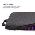 thumbnail image 3 of Cojín de asiento morado con diseño simple de rejilla reductora de presión, 3 of 7