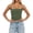 Green, variant on Women Spaghetti Strap Cropped Camisole Trendy Sleeveless Cami Undershirts Square Neck Summer Tops Tees Black XS