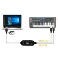 MIDI to USB Cable, USB to MIDI Cable Converter 2 in 1 PC to Synthesizer
