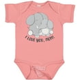 thumbnail image 3 of Inktastic I Love You, Mom- Cute Elephants Boys or Girls Baby Bodysuit, 3 of 5
