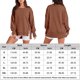 thumbnail image 2 of Sudadera Sudadera con cuello redondo para mujer, sudadera informal de manga larga, jerséis holgados, Tops Kuymtek Café T XXL para Mujer, 2 of 6