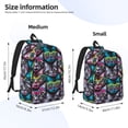 thumbnail image 2 of Wukai Happy Kitten Faces Print Durable Canvas Laptop Backpack - Adjustable Shoulder Straps, Water-Resistant, Large Capacity, Unisex for School, Office-Medium, 2 of 5