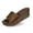 A Brown, variant on House Slipper For Women Leopard Print Fashion Open Toed Leather Platform Sandals Comfortable Beach Slippers Indoor Outdoor Shoes