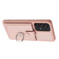 thumbnail image 3 of Compatible with Samsung Galaxy A53 5G Wallet Phone Case,360°Rotation Finger Ring Holder Kickstand,with Card Holder,Lychee Pattern PU Leather Durable Shockproof Rugged Phone Case,Rosegold, 3 of 12