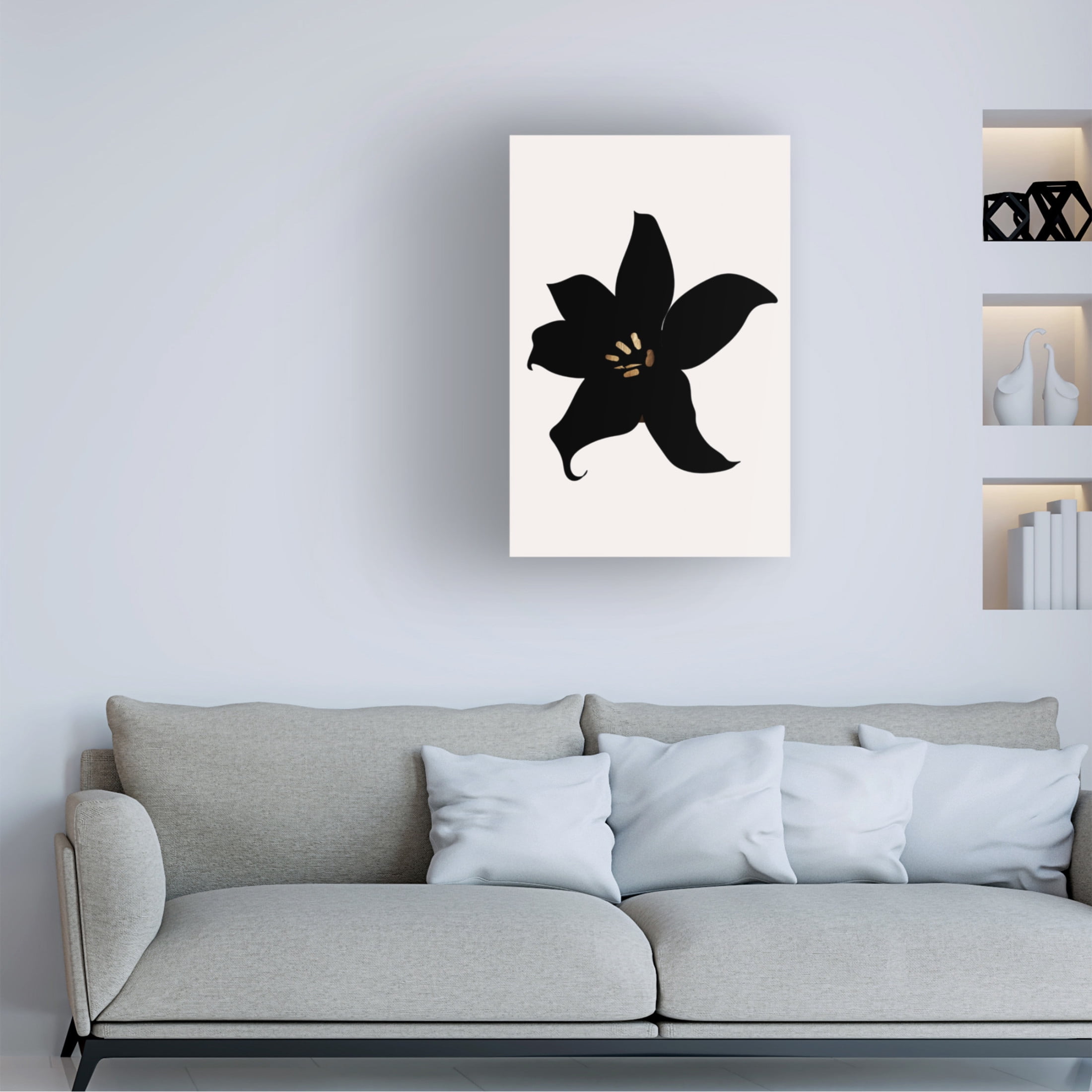 Trademark Fine Art Kubistika  Dark Orchid Canvas Wall Art