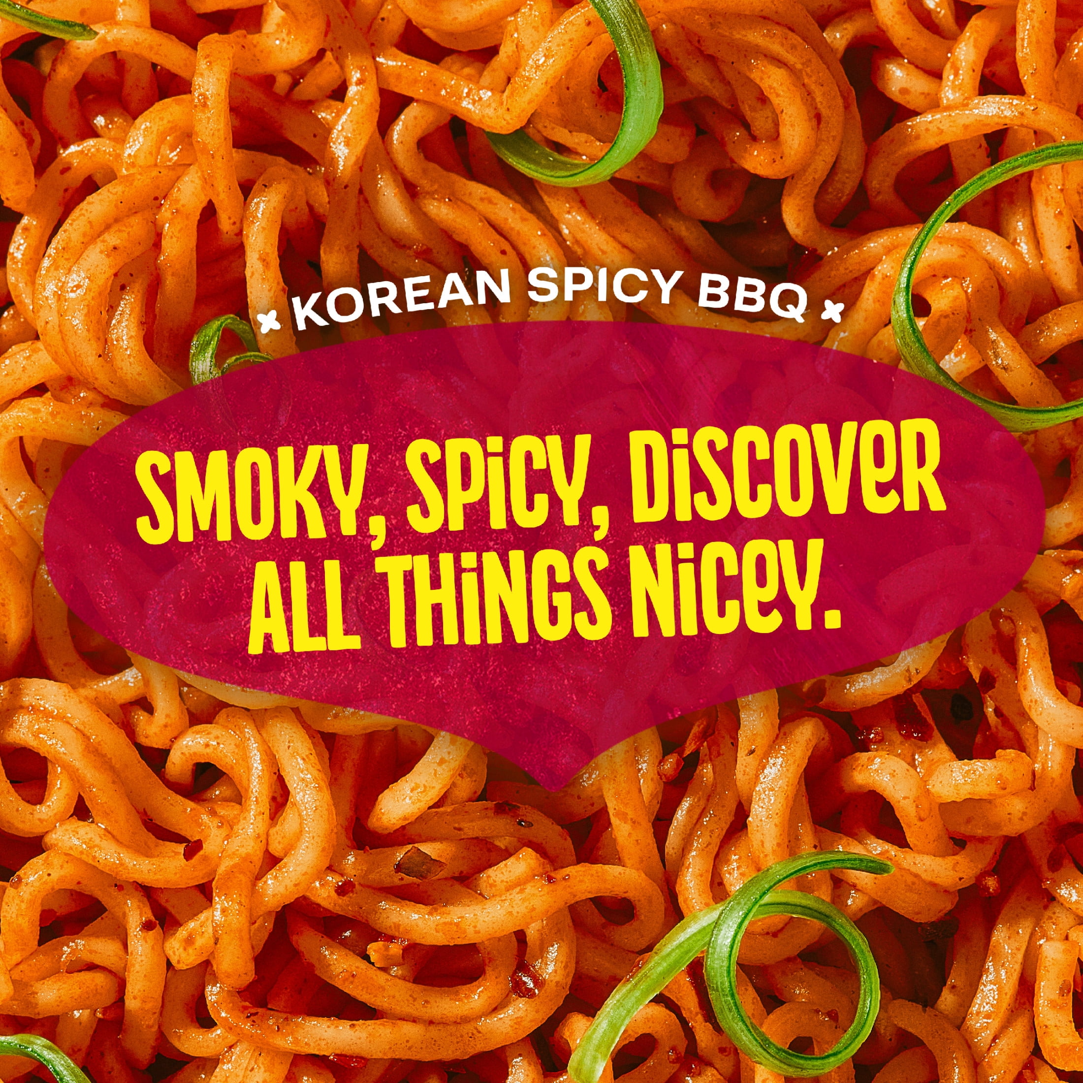(3 pack) Maggi Korean Spicy BBQ Noodles, Korean Instant Noodles, 3 min, Spicy Ramen, 4PK 12.2 oz