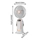 thumbnail image 2 of 便宜卖啦EasyLife Ventilador de mano USB portátil plegable de carga pequeño ventilador colgante cuello escritorio pequeño ventilador eléctrico, 2 of 3
