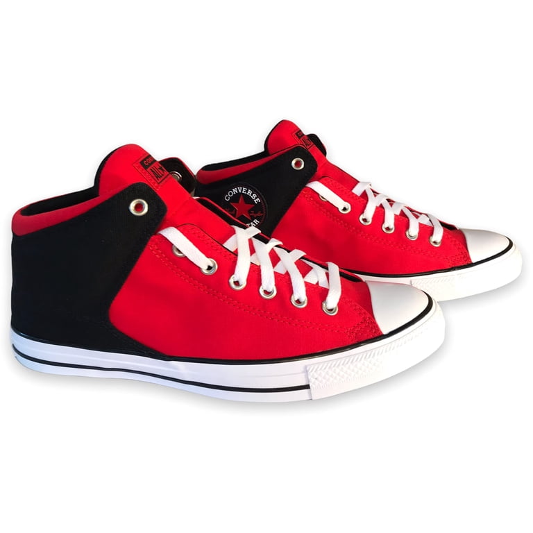 Converse All Star Street Hi Terra Red Leather Sneakers Men 8 Women 10 Converse Chuck Taylor All Star Street Hi Leather Terra Red  main image 3