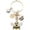 Yellow-sunflower, variant on Wiywef Sunflower Keychain, Alloy Plant Insect Key Ring Bee Keyring Charm Jewelry Accessory for Purse, Wallet, Backpack