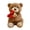 Brown, variant on YIFAEUX Rose Bear Plush Toy Cute Teddy Bear Holding Flower Bouquet Soft Stuffed Animal Gift for Valentine's Day