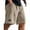 Khaki, variant on Havenre Mens Daily Jacquard Textured Shorts Casual Drawstring Elastic Waist Lounge Short Pants Loose Fit Comfy Beach Shorts with Pockets Green S