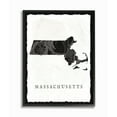 thumbnail image 2 of The Stupell Home Decor Collection Black and Grey Marbled Massachusetts State Silhouette Framed Giclee Texturized Art, 11 x 1.5 x 14, Proudly Made in USA, 2 of 4