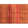 thumbnail image 1 of Ahgly Company Indoor Rectangle Abstract Orange Modern Area Rugs, 7' x 9', 1 of 4