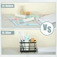 thumbnail image 3 of 304 Stainless Steel Toothbrush Holder Toothpaste Holder Stand for Bathroom Kitchen Accessories Black, 3 of 6