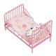 thumbnail image 5 of Cama De Casa Muñeca, Cama De Metal De Muñeca Cama En Miniatura Muebles De Muebles De Muñecas Dormitorio De Cama Dollhouse, 5 of 7