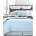 thumbnail image 1 of Ultra Soft 1800 Series 3 PC Striped Duvet Set (Full/Queen, Light Blue), 1 of 3