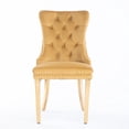 thumbnail image 2 of Collection Modern, High-end Tufted Solid Wood Contemporary Velvet Upholstered Dining Chair with Golden Stainless Steel Plating Legs,Nailhead Trim,Set of 2,Gold, 2 of 9