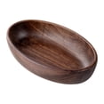 thumbnail image 4 of Bol de madera para masa, duradero, decoración del hogar, cocina, baño, multiusos, estilo rústico. Nogal negro L, 4 of 9