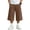 Brown, variant on OGLCCG Boys Capri Pants, Boys 3/4 Cropped Athletic Sweatpants, Wide Leg Loose Fit Casual Jogger Pants with Pockets for Kids Size 5-14