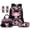 Axolotl Cherry Blossom, variant on Blue Sea Turtle School Backpack Set 5Pcs with Portable Lunch Box Multifunctional Pencil Case 2 Piece Bookmark for Kids Teens Elementary Middle School