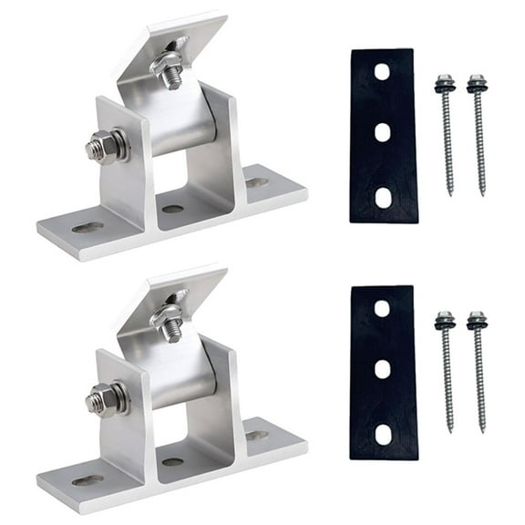 1X Solar Panel Rotatable Elevation with Angle Bracket Roof Mounting Attachment