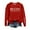 Red, variant on Hauaitttt Women's Casual Crewneck Print Sweatshirt Fashionable Pullover Hoodie Top for Daily Wear Ladies Oversized Sweatshirts Band Tees Women Vintage Set Light Sweatshirt Women Distressed plus Size