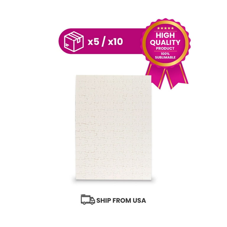 Blank 10X8 White Puzzle (100 Pieces)