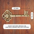 thumbnail image 4 of Large Skeleton Key Wall Hooks | Rustic Vintage Cast Iron Wall Decor, 4 of 6