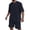 Navy, variant on AWARDER Men's Summer 2-Piece Set, Knitted Solid Color Jacquard Short Sleeve T-Shirt and Casual Shorts, Breathable Lounge Outfit For Spring and Summer Season,Black,L