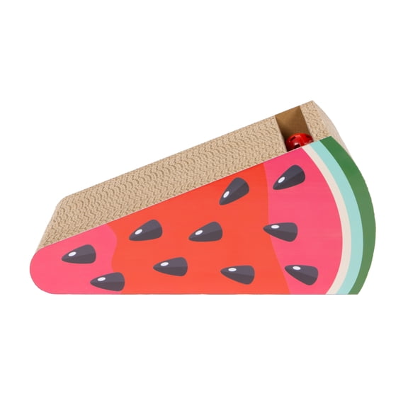 Kitty City Durable Watermelon Corrugated Cardboard Cat Scratching Pad, O/S