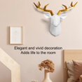 thumbnail image 6 of 17*14 Inch,Deer Head Resin Statue,Wall Decor,Deer Model Figurine,Christmas Room Decor,Wall Sculpture,Home Decoration Accessories (Black), 6 of 7