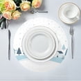 thumbnail image 3 of WOBOGO Simple Winter Round Placemats Set of 4 Heat Resistant Washable Kitchen Table Decorations 15.4in, 3 of 7