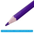 thumbnail image 4 of Uxcell Watercolor Pencil for Blending, Coloring, Sketch Drawing, Painting, 6Pcs, Purple, 4 of 6